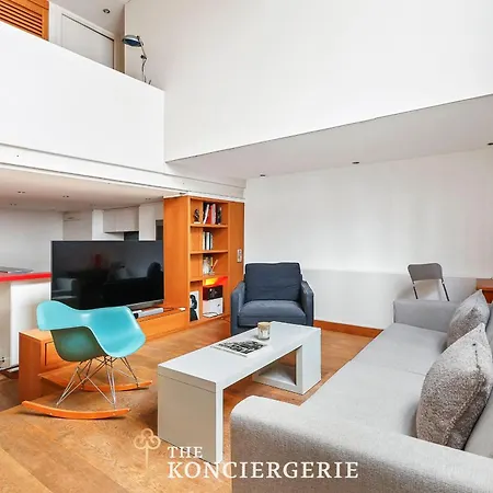Superbe Loft Lumineux Avec Mezzanine Proche De La Tour Eiffel Apartment *